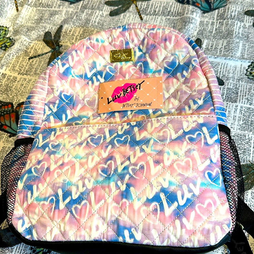 New with tags Betsy Johnson backpack